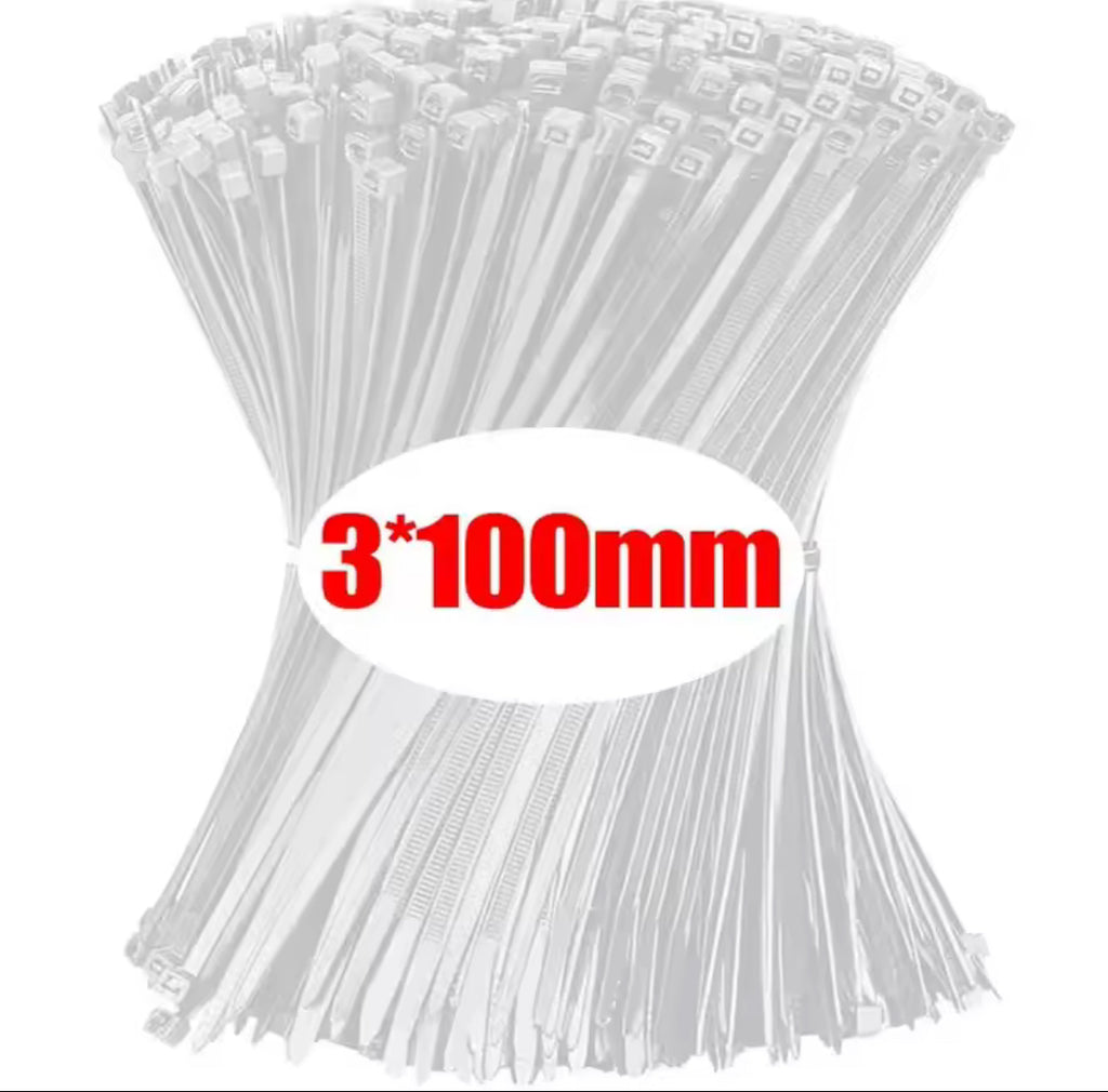 Fascette Fermacavi in Nylon – Set 100 Pezzi per Casa e Ufficio